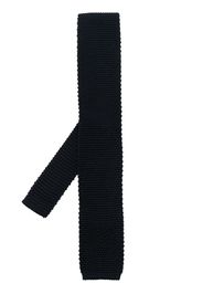 Brunello Cucinelli long fine-knit tie - Blu