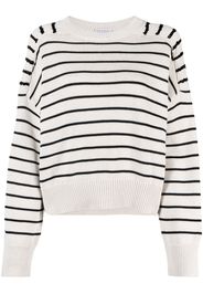 Brunello Cucinelli striped cotton jumper - Toni neutri