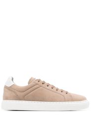 Brunello Cucinelli suede lace-up sneakers - Marrone