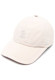 Brunello Cucinelli embroidered-logo curved-peak cap - Toni neutri