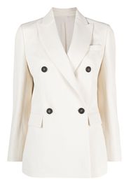 Brunello Cucinelli double-breasted button-fastening jacket - Toni neutri