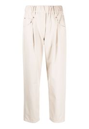 Brunello Cucinelli elasticated straight-leg trousers - Toni neutri