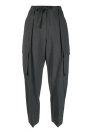 Brunello Cucinelli Tropical monili cargo trousers - Grigio