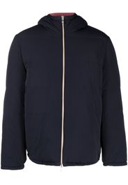 Brunello Cucinelli reversible padded zipped jacket - Blu