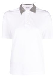 Brunello Cucinelli Polo con decorazione - Bianco