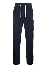 Brunello Cucinelli drawstring straight-leg trousers - Blu