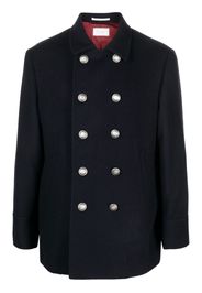 Brunello Cucinelli double-breasted cashmere coat - Blu