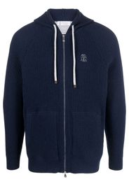 Brunello Cucinelli Felpa con cappuccio - Blu