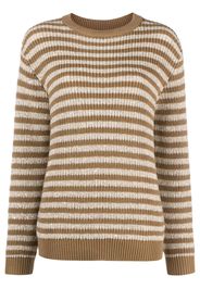 Brunello Cucinelli striped knitted jumper - Toni neutri