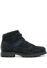 Bugatti Vivo logo-tape suede boots - Blu