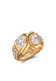 1961 18kt yellow gold Present Day Bvlgari diamond ring