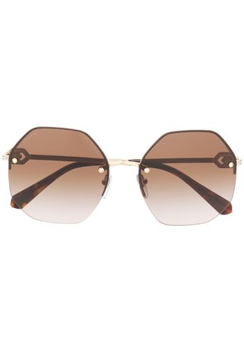 geometric tinted sunglasses