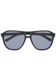 Bvlgari logo-engraved D-frame sunglasses - Toni neutri