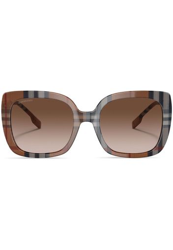 Burberry Eyewear Caroll oversize-frame sunglasses - Marrone