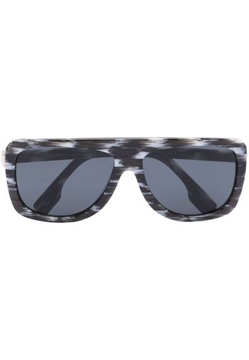 Burberry Eyewear Occhiali da sole a fantasia - Nero