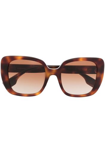 Burberry Eyewear tortoiseshell-effect square-frame sunglasses - Marrone