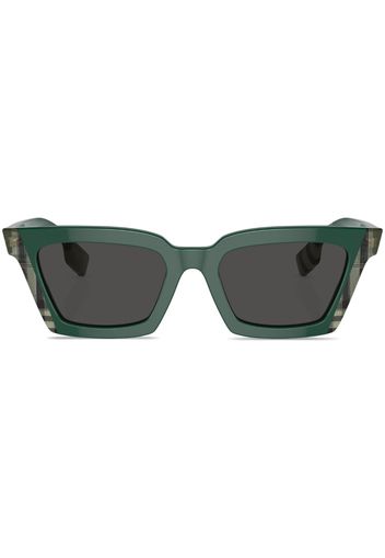 Burberry Eyewear Briar check-print sunglasses - Verde