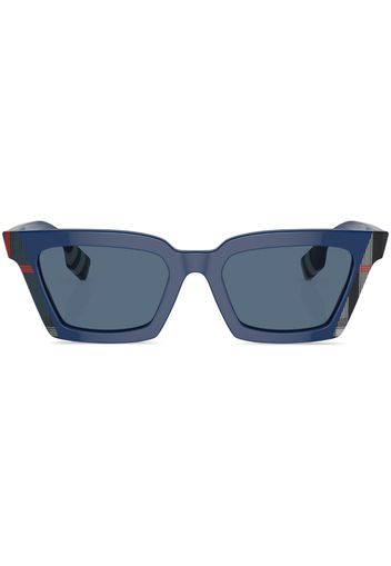 Burberry Eyewear Briar check-print sunglasses - Blu