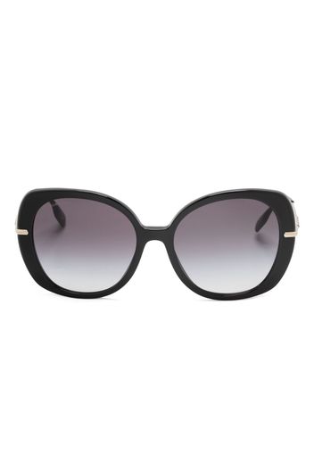 Burberry Eyewear Occhiali da sole Eugenie con dettaglio a righe - Nero