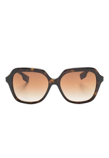 Burberry Eyewear tortoiseshell oversized-frame sunglasses - Marrone