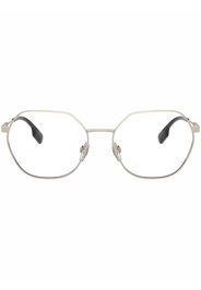 Burberry Eyewear Occhiali Erin con bordo a quadri - Oro