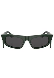 Burberry Eyewear Palmer side-logo detail sunglasses - Verde