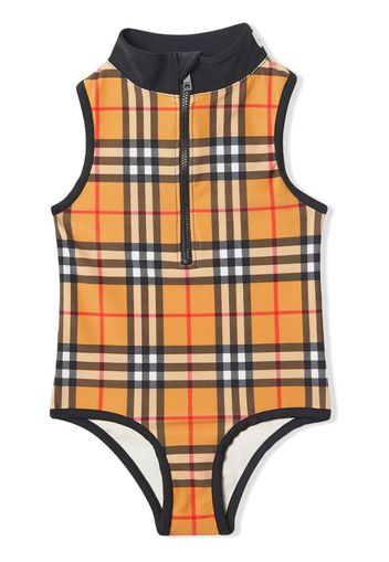 Costume intero con motivo Vintage Check