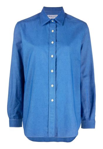 Burberry Pre-Owned Camicia a maniche lunghe anni 2000 - Blu