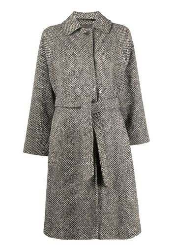 Burberry Pre-Owned Cappotto monopetto Pre-owned anni '90 - GREY AND WHITE MELANGE