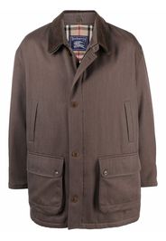 Burberry Pre-Owned Cappotto monopetto anni '90 - Marrone