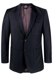 Burberry Pre-Owned Blazer monopetto con revers a lancia anni 2000 - Blu