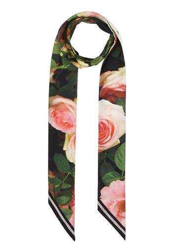 floral print skinny scarf