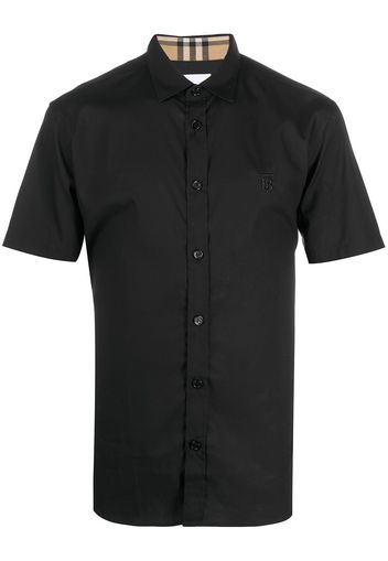 Burberry check-trim shirt - Nero