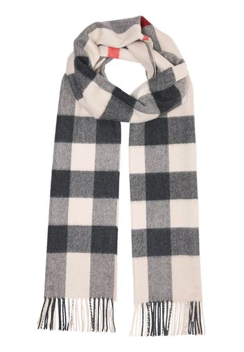 check cashmere scarf