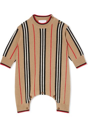 Icon Stripe knitted jumpsuit