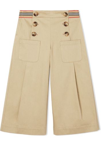 TEEN high-waisted wide-leg trousers