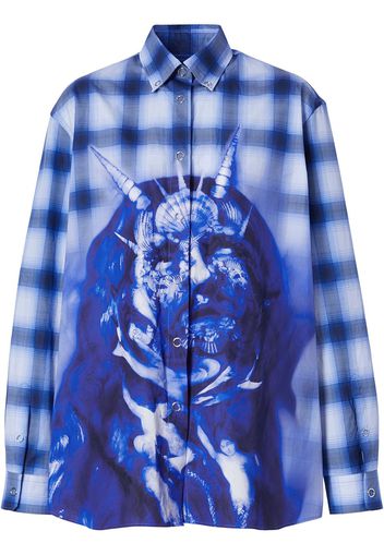 Burberry Camicia Sea Maiden a quadri - Blu