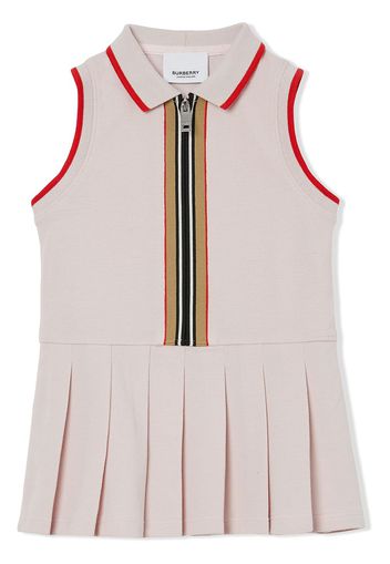 Burberry Kids Vestito con iconico motivo a righe - Rosa