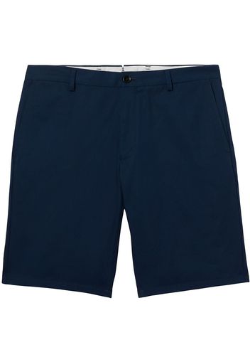 Burberry Chino corti con applicazione - Blu