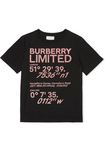 Burberry Kids T-shirt con stampa - Nero