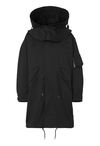 Burberry Parka con stampa - Nero