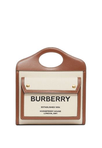 Burberry mini Pocket tote bag - Toni neutri