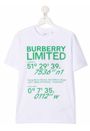 Burberry Kids T-shirt con stampa - Bianco
