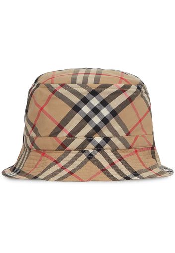 Burberry Kids Vintage Check print bucket hat - Marrone