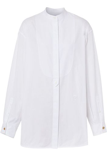 Burberry monogram-motif cotton shirt - Bianco