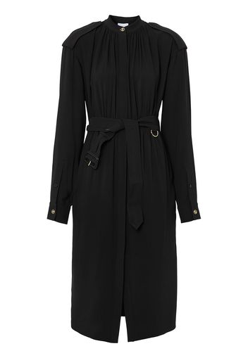 Burberry epaulette-detail silk dress - Nero