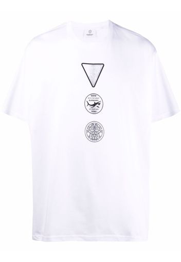 Burberry badge-print T-shirt - Bianco