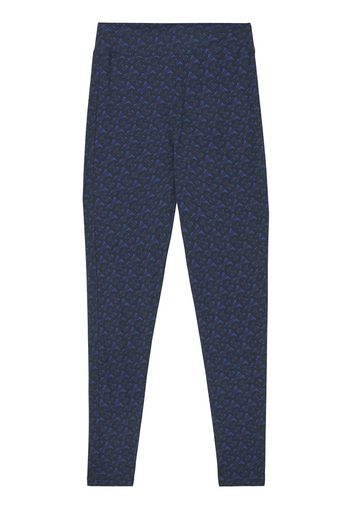 Burberry Leggings con stampa - Blu