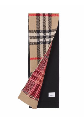 Burberry Kids Sciarpa con motivo Vintage Check - Marrone