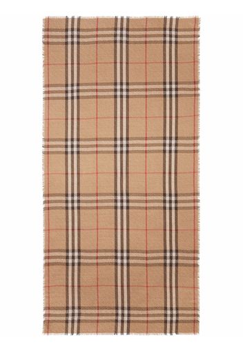 Burberry monogram pattern check scarf - Toni neutri